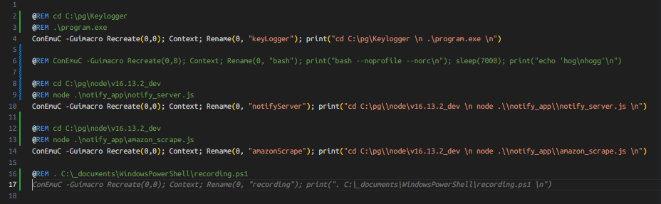 Copilot utilization in creating batch scripts